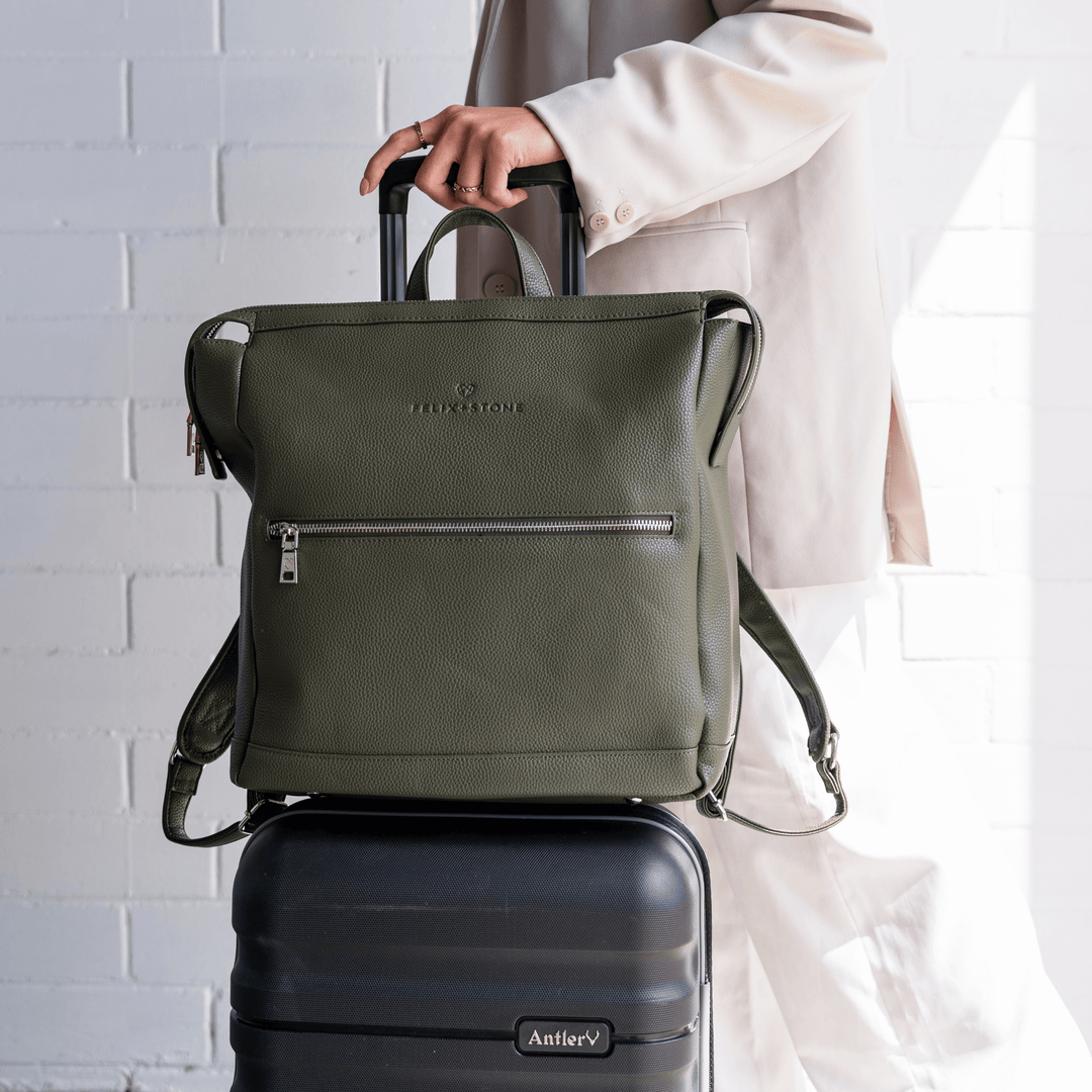 Archie Backpack + Grab & Go Bundle - Deep Sage +Black